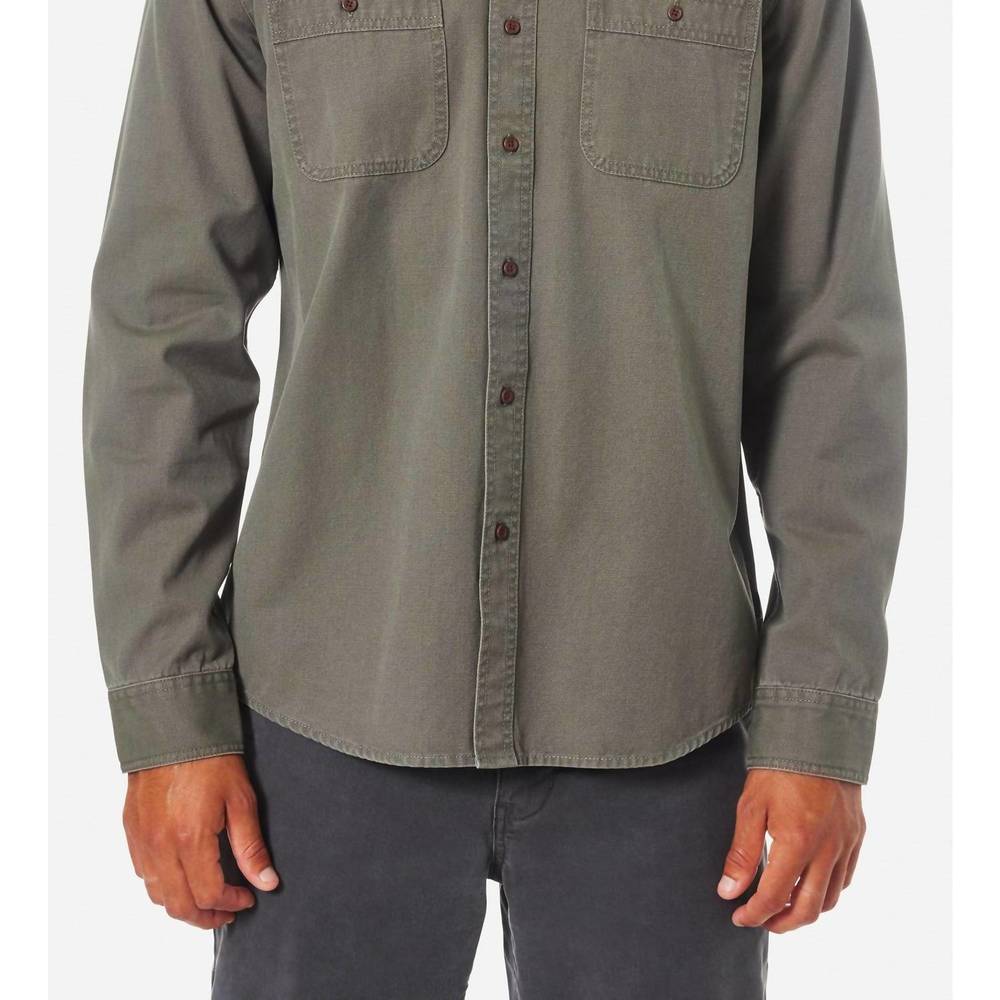 NEW KATIN men's coast cpo shirt in thyme - Picture 3 of 5